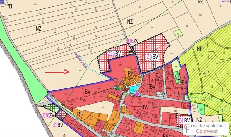 Prodej pozemku pro bydlení, Drahlín, 7939 m2