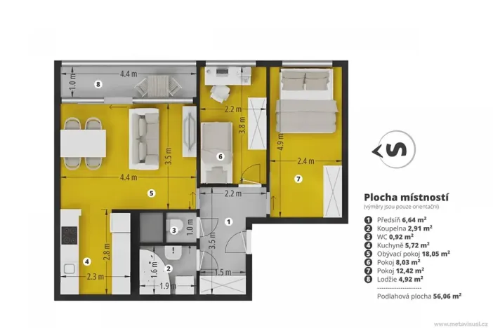 Prodej bytu 3+1, Praha - Bohnice, Vratislavská, 61 m2