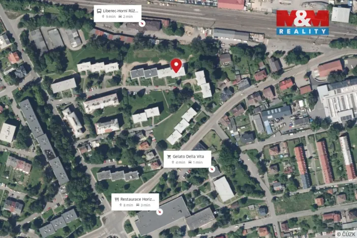 Pronájem bytu 1+1, Liberec - Liberec VII-Horní Růžodol, Lounská, 27 m2