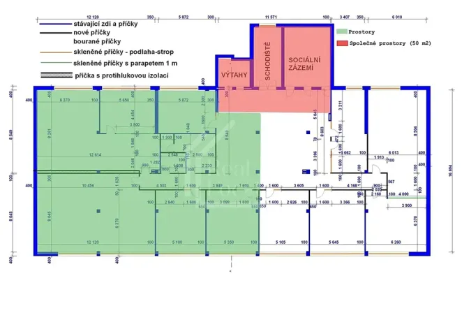 Pronájem kanceláře, Praha - Libeň, Lihovarská, 368 m2