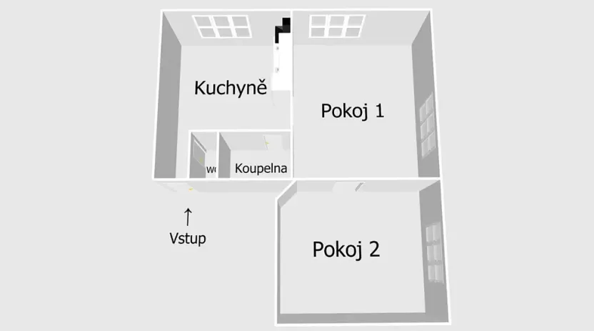 Pronájem bytu 2+1, Ostrava, Tyršova, 65 m2