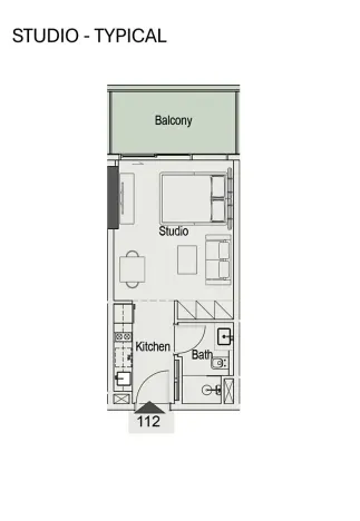 Prodej bytu 1+kk, Dubaj, Spojené arabské emiráty, 73 m2