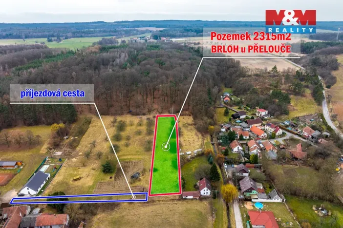 Prodej pozemku pro bydlení, Brloh, 2315 m2