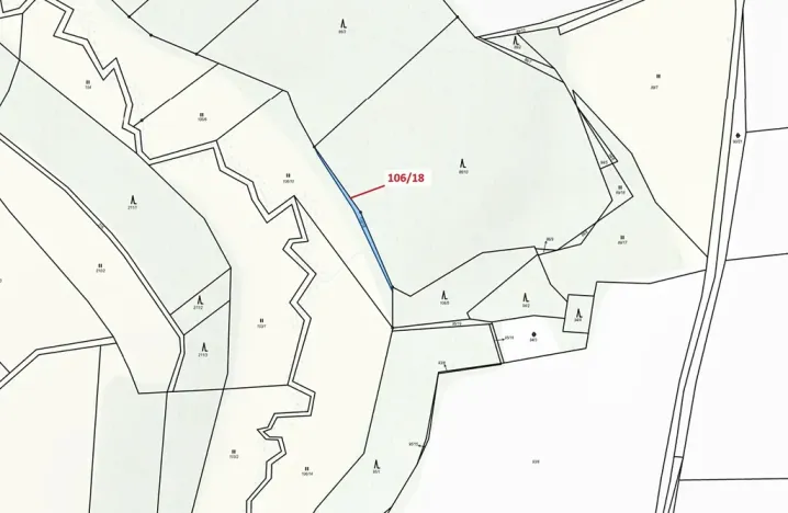 Dražba louky, Žižkovo Pole, 135 m2