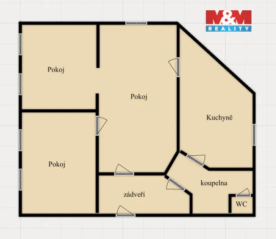 Pronájem bytu 3+1, Rychnov nad Kněžnou, Balbínova, 85 m2