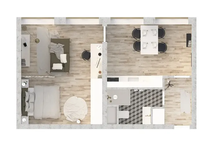 Pronájem bytu 2+kk, Letovice, Komenského, 46 m2