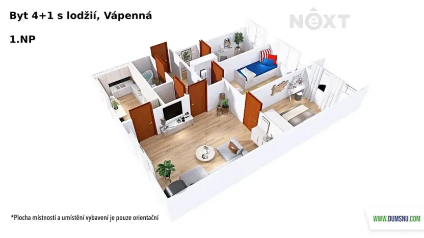 Prodej bytu 4+1, Vápenná, 83 m2