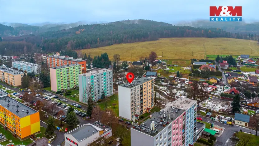 Pronájem bytu 2+kk, Cvikov - Cvikov II, Sídliště, 43 m2