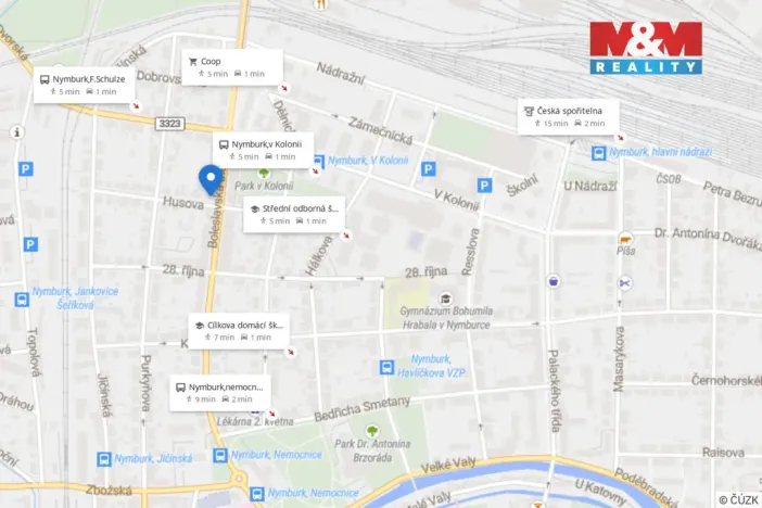 Prodej bytu 3+1, Nymburk, Husova, 68 m2