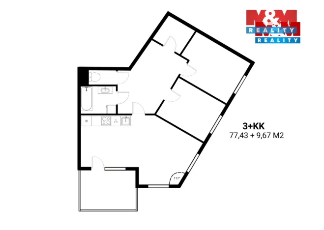 Pronájem bytu 3+kk, Olomouc - Povel, Janského, 87 m2
