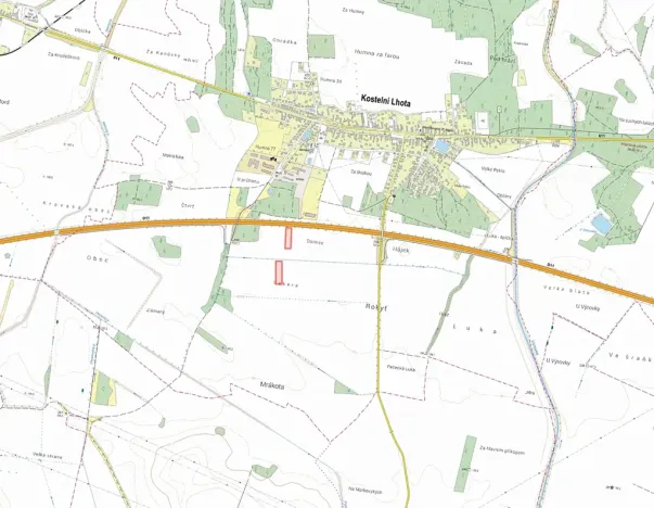 Prodej pole, Kostelní Lhota, 10714 m2