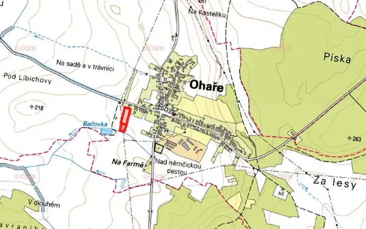 Prodej pozemku pro bydlení, Ohaře, 8292 m2