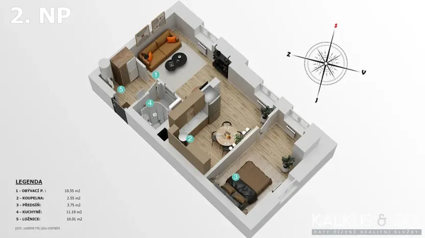 Prodej bytu 2+1, Svoboda nad Úpou, Nový svět, 38 m2