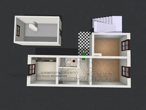 Pronájem bytu 2+1, České Budějovice, L. B. Schneidera, 54 m2