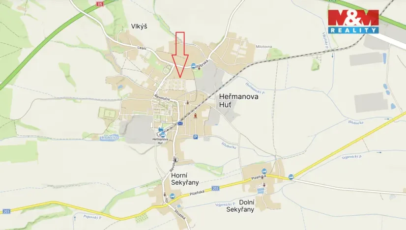 Prodej bytu 2+kk, Heřmanova Huť - Vlkýš, U Pondu, 60 m2