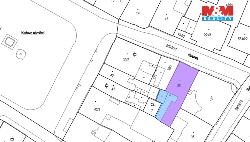 Pronájem bytu 2+kk, Kolín - Kolín I, Husova, 35 m2