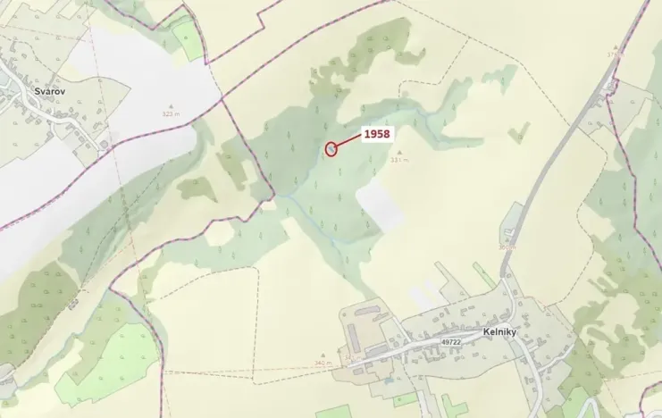 Dražba pozemku, Kelníky, 99 m2