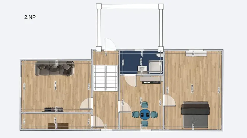 Pronájem rodinného domu, Krakovec, 160 m2