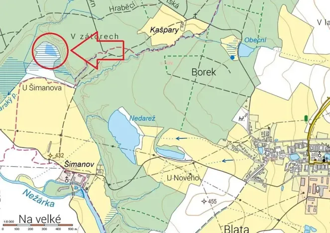 Prodej louky, Hatín, 4317 m2