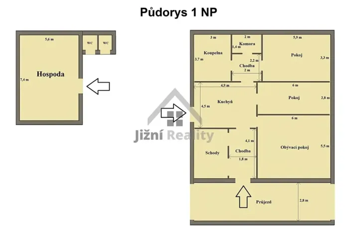 Prodej činžovního domu, Stráž nad Nežárkou, Chlumecká, 900 m2