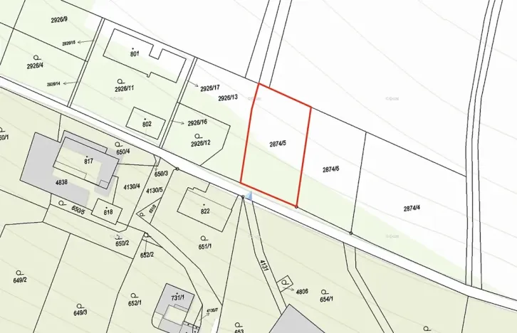 Prodej pozemku pro bydlení, Sloupnice, 750 m2