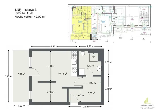 Prodej bytu 1+kk, Břeclav, 37 m2