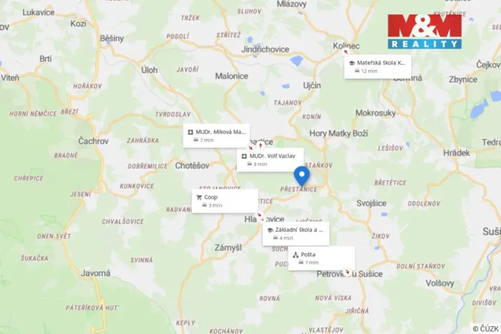 Prodej pozemku pro bydlení, Hlavňovice - Přestanice, 5000 m2