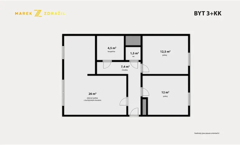 Prodej bytu 3+kk, Skuteč, Družstevní, 66 m2