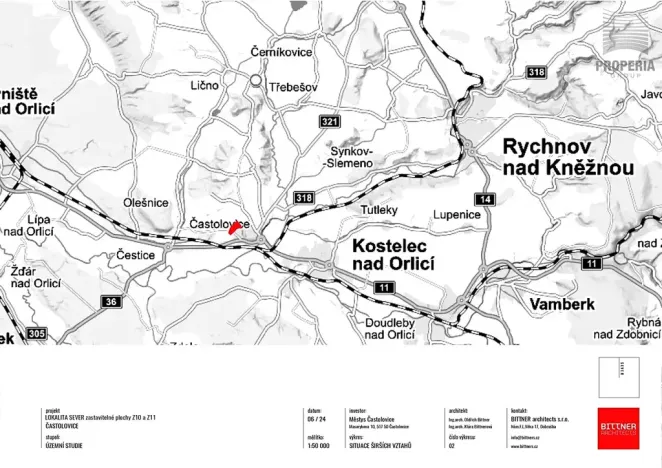 Prodej pozemku pro bydlení, Častolovice, 1053 m2