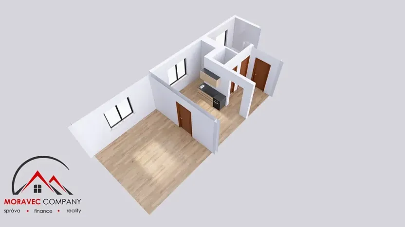 Pronájem bytu 1+1, Ostrava, Palackého, 45 m2