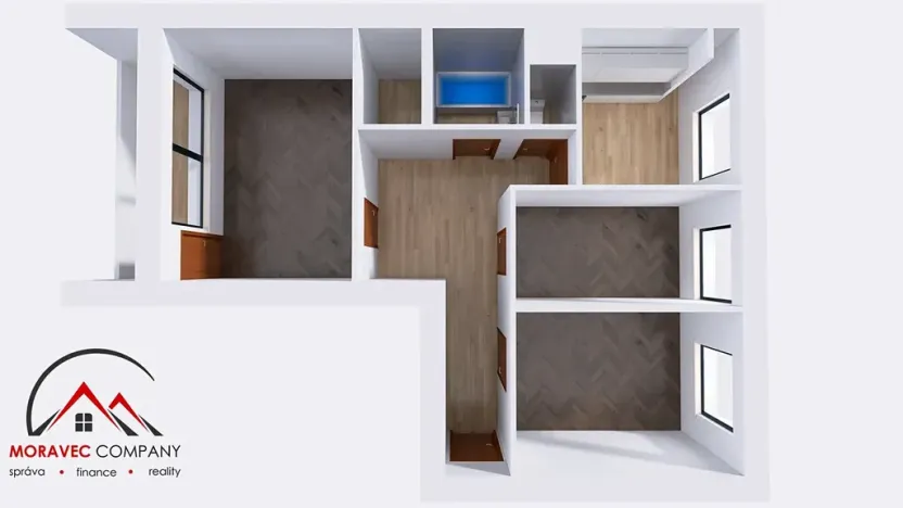 Pronájem bytu 3+1, Václavov u Bruntálu, 70 m2