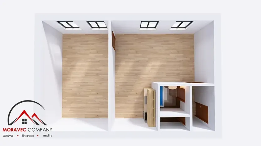 Pronájem bytu 2+kk, Ostrava, Křišťanova, 58 m2