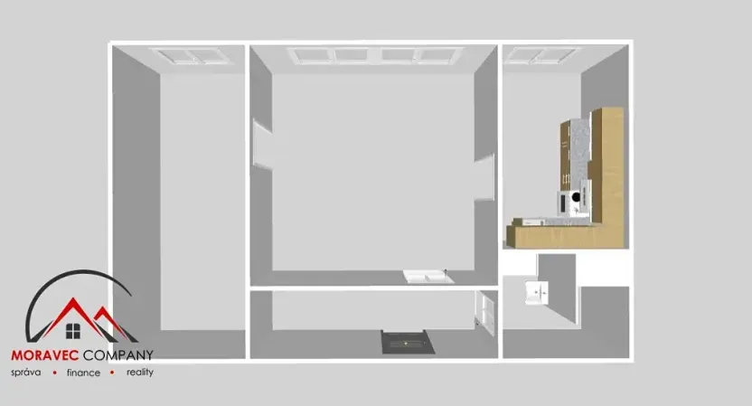 Pronájem bytu 2+1, Ostrava, Rezkova, 45 m2
