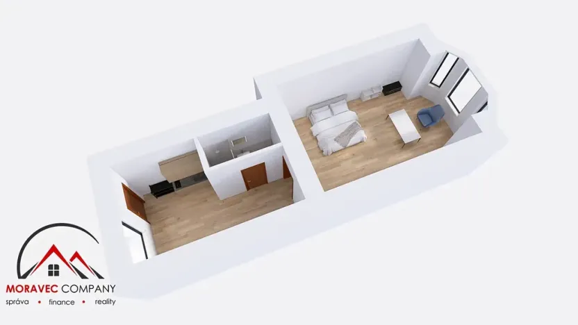 Pronájem bytu 1+1, Ostrava, Mariánskohorská, 41 m2