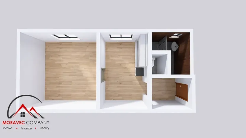 Pronájem bytu 1+1, Ostrava, Palackého, 41 m2