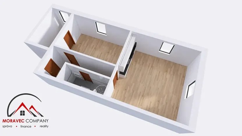 Pronájem bytu 3+kk, Ostrava, Československé armády, 74 m2