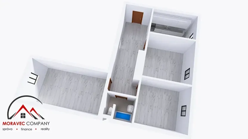 Pronájem bytu 3+1, Český Těšín, Bezručova, 85 m2