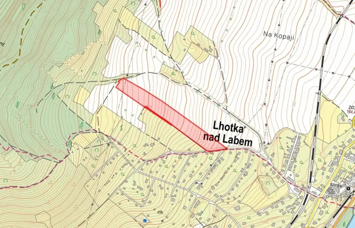 Prodej pole, Lhotka nad Labem, 10310 m2