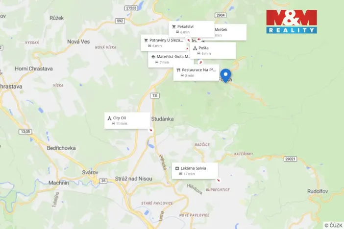 Prodej pozemku, Mníšek - Fojtka, 1257 m2