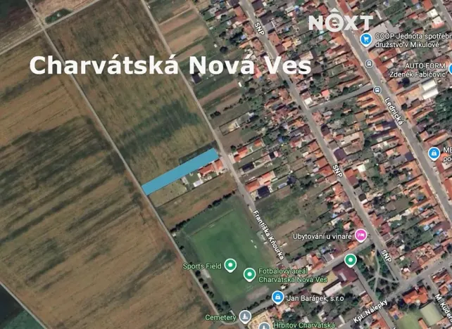 Prodej pozemku pro bydlení, Břeclav, Františka Kňourka, 1840 m2