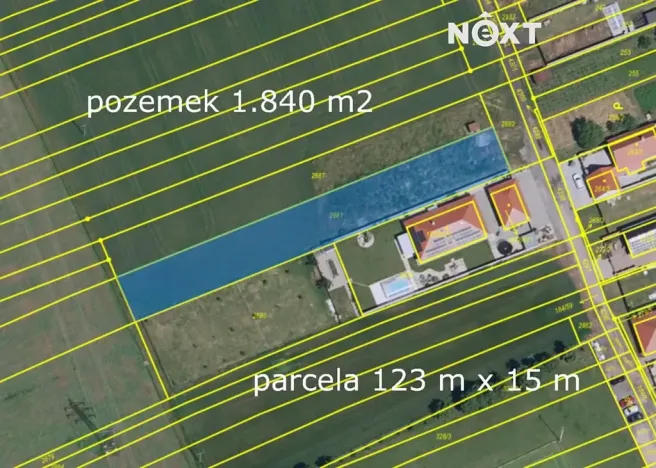 Prodej pozemku pro bydlení, Břeclav, Františka Kňourka, 1840 m2