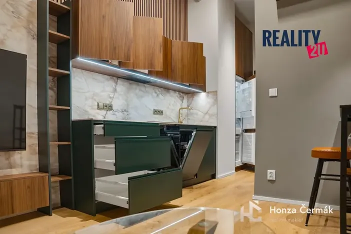 Pronájem bytu 1+kk, Brno, třída Generála Píky, 42 m2