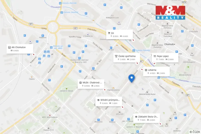 Pronájem kanceláře, Chomutov, Vršovců, 16 m2