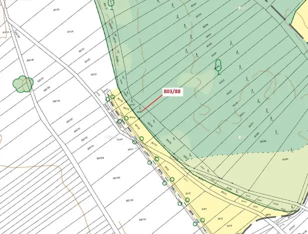 Dražba lesa, Přísnotice, 107 m2