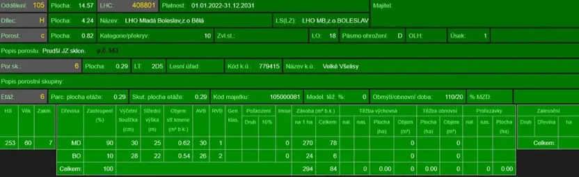 Prodej lesa, Velké Všelisy, 8197 m2