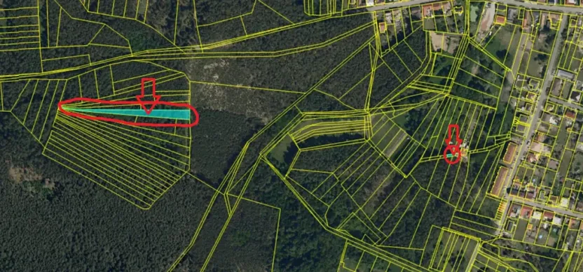 Prodej lesa, Vracov, 3963 m2