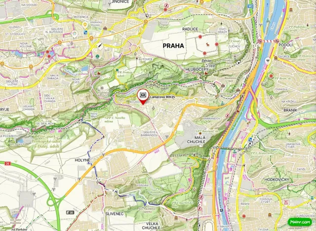 Pronájem bytu 3+1, Praha - Hlubočepy, Lamačova, 69 m2