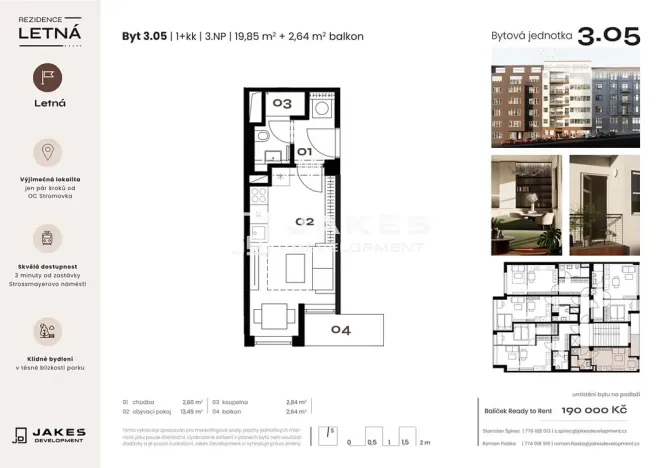 Prodej bytu 1+kk, Praha - Holešovice, 22 m2