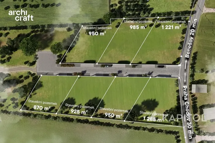 Prodej pozemku pro bydlení, Krhanice, 870 m2