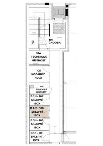 Prodej bytu 2+kk, Brno, Chleborádova, 97 m2